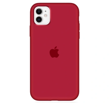 Чехол Apple iPhone 11 Silicone Case Lux Copy - Red (MWY1R)